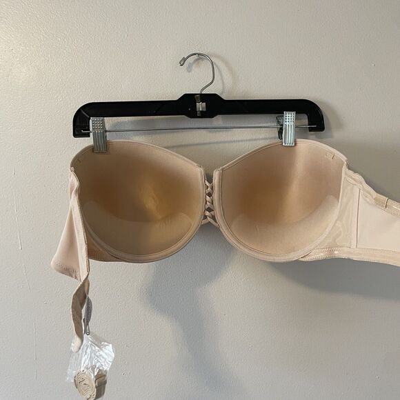 NWOT Wacoal 38DD Red Carpet Strapless Convertible Bra Beige - Picture 6 of 7